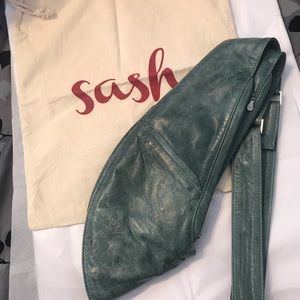 Sash Bag teal leather